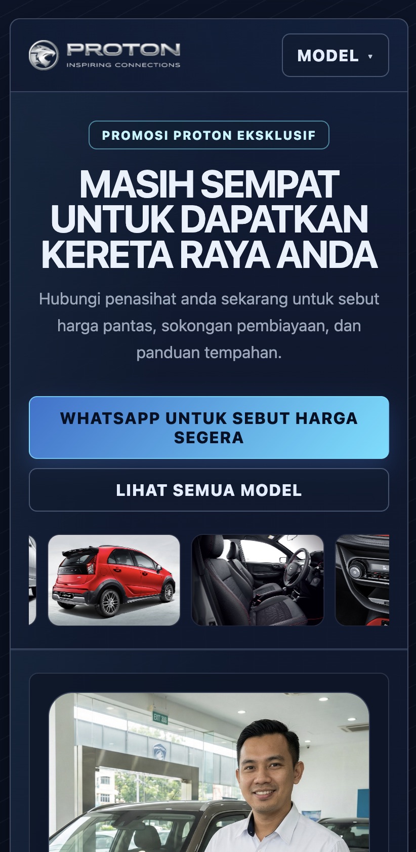Preview mobile advisor gaya light editorial